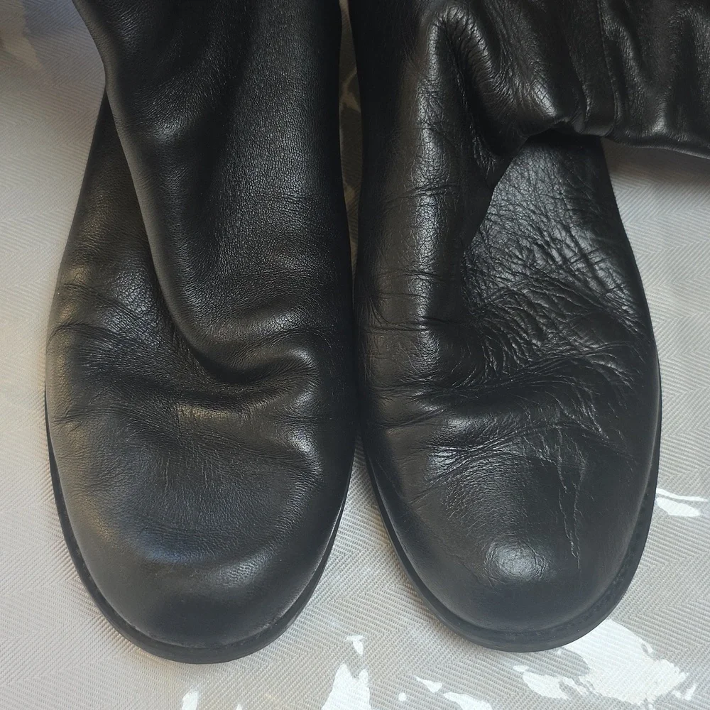 🌸Stuart‎ Weitzman Reserve Leather Black Over-the-Knee Boots
